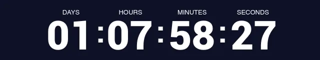 Display images to show real-time content of countdown to November 26, 11:59 PM PT