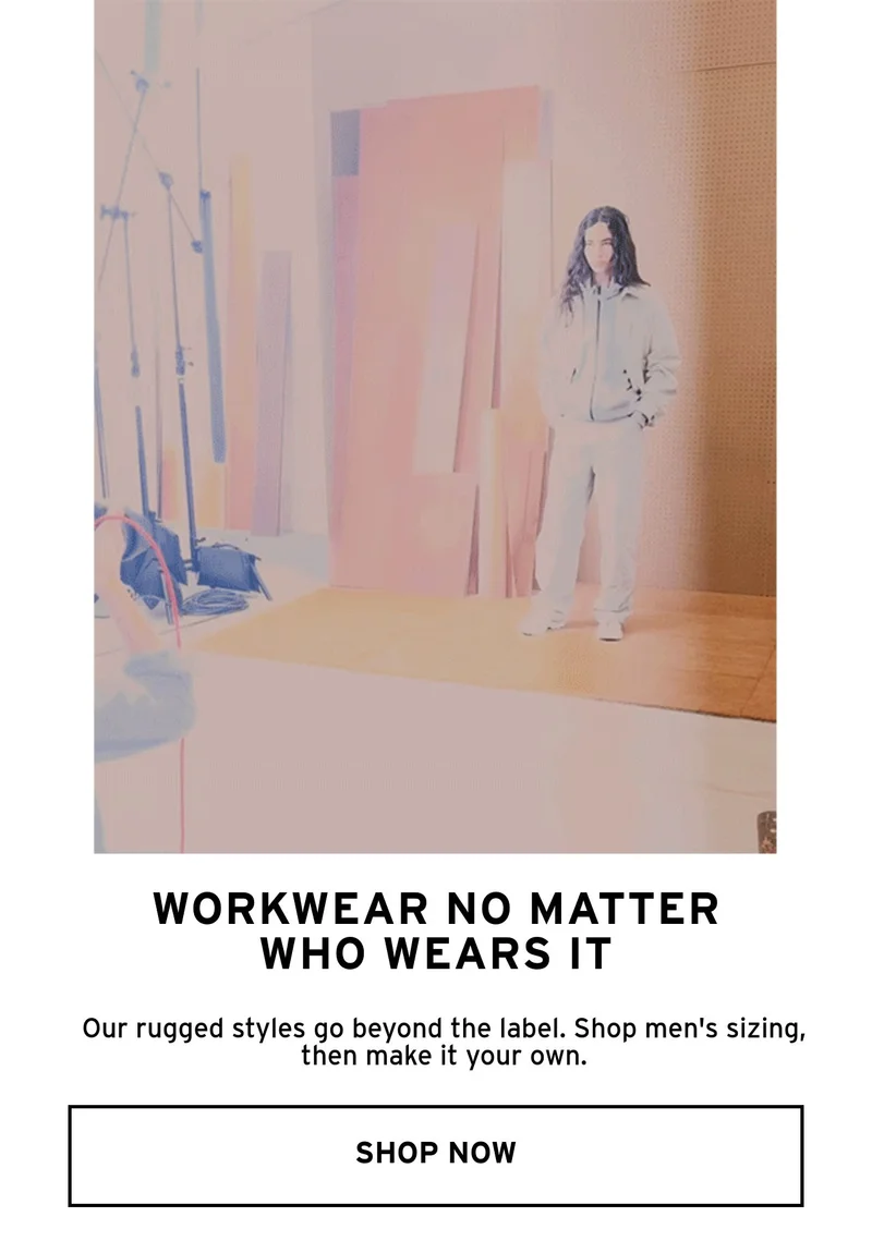 WORKWEAR NO MATTER WHO WEARS IT