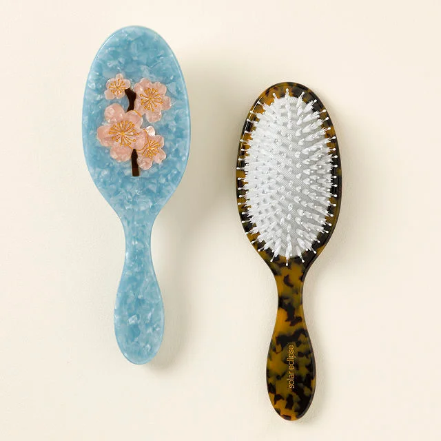 2-in-1 Hand-Painted Hair Brush
