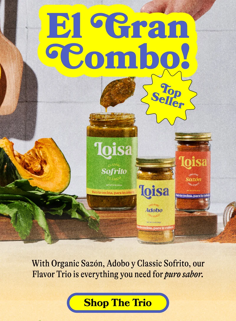 El Gran Combo!  Sticker: Top Seller With Organic Sazón, Adobo y Classic Sofrito, our Flavor Trio is everything you need for puro sabor. Shop The Trio