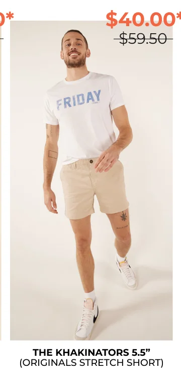 Originals Stretch Short: The Khakinators 5.5"