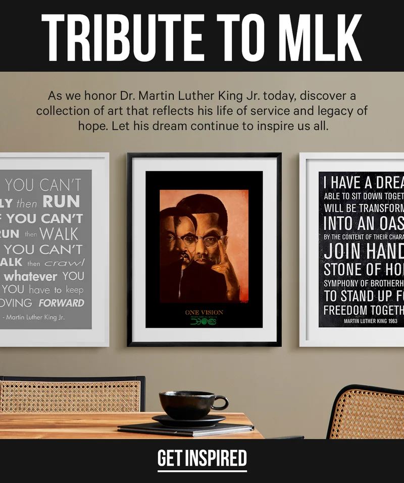As we honor Dr. Martin Luther King Jr. today, discover a collection of art that reflects his life of service and legacy of hope. Let his dream continue to inspire us all.