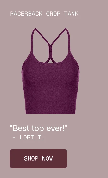 Spacedye Slim Racerback Cropped Tank in Aubergine-Beet