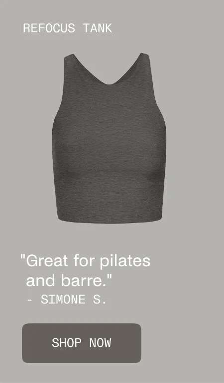 Spacedye Refocus Cropped Tank in True Gray Heather