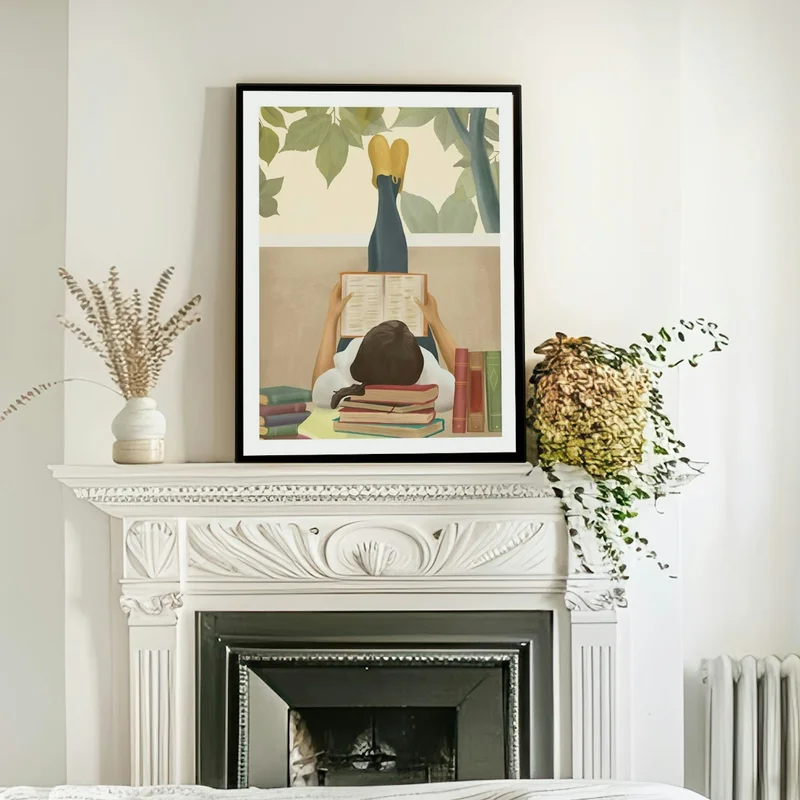 Image of Bookworm Art Print