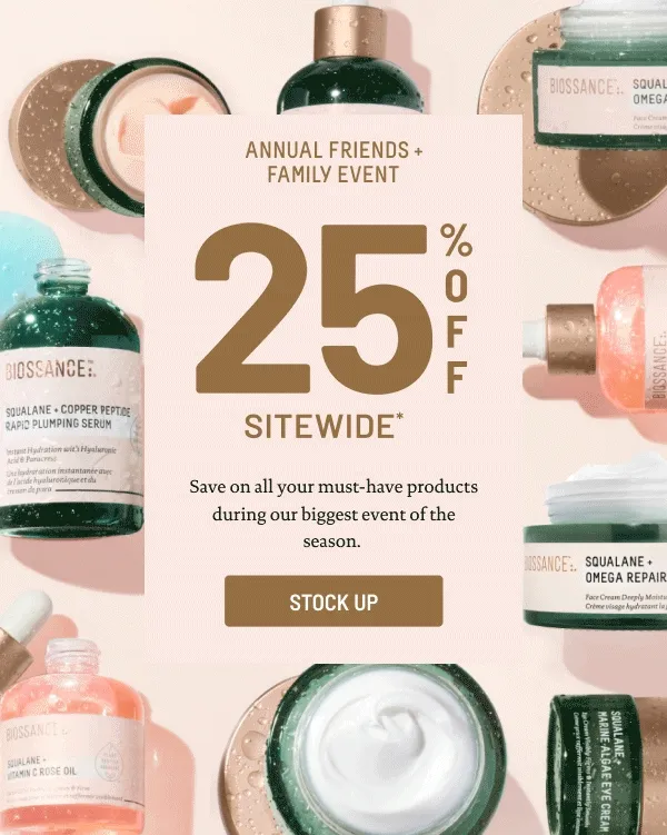 25% Off Sitewide