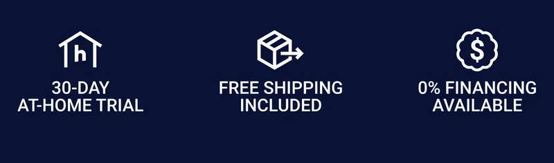 30-day at-home trial. Free shipping included. 0% financing available.