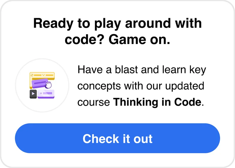 Check out Thinking in Code