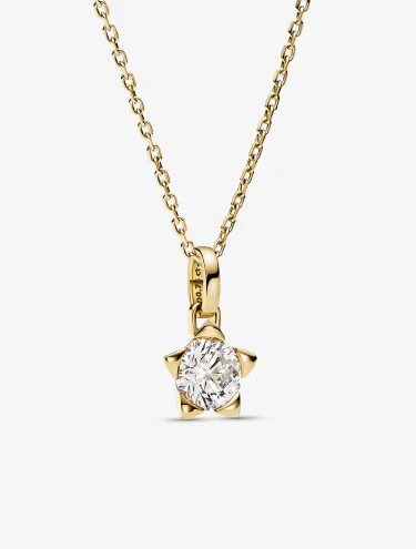 Pandora Talisman Lab-grown Diamond Star Pendant 0.25 carat tw 14k Gold