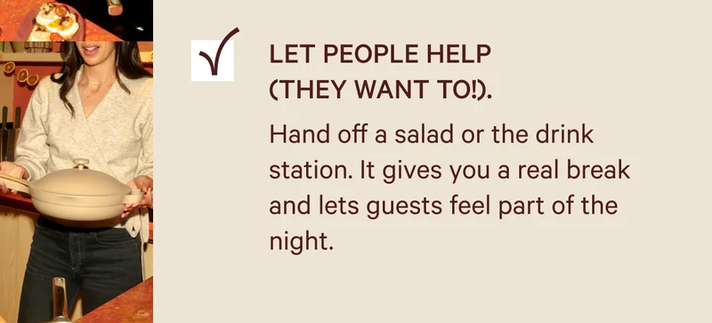 Let people help  (they want to!).