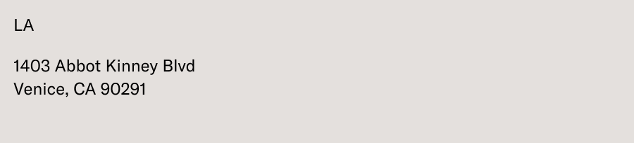 VENICE: 1403 Abbot Kinney BLVD., Venice, CA 90291