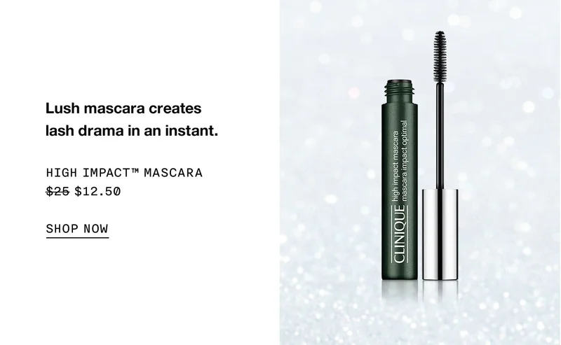 Lush mascara creates lash drama in an instant. | HIGH IMPACT™ MASCARA $12.50 | SHOP NOW