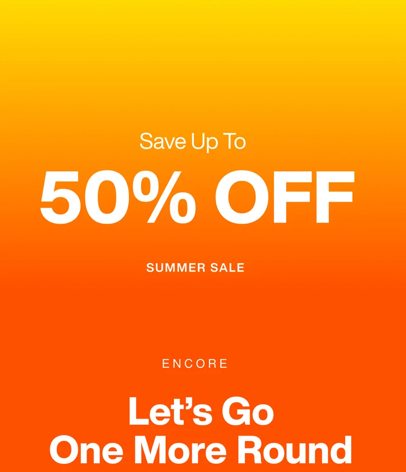 Summer Sale - Up to 50% Off
