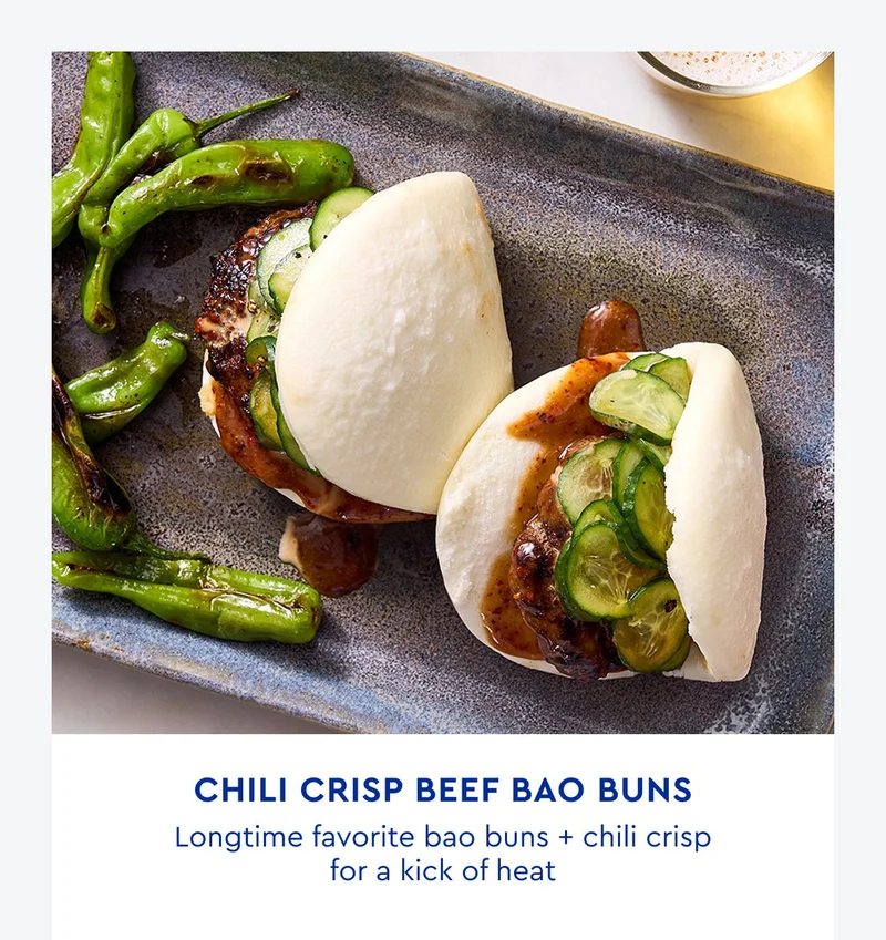 Chili Crispy Beef Bao Buns