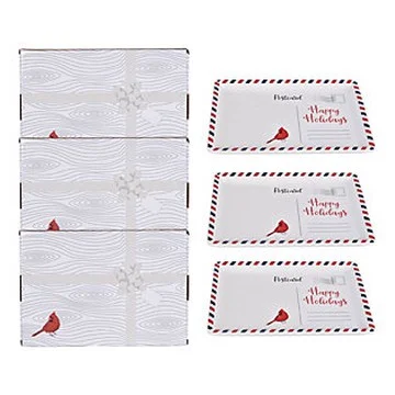 Temp-tations Set of 3 10x6 Rectangular Postcard Platters