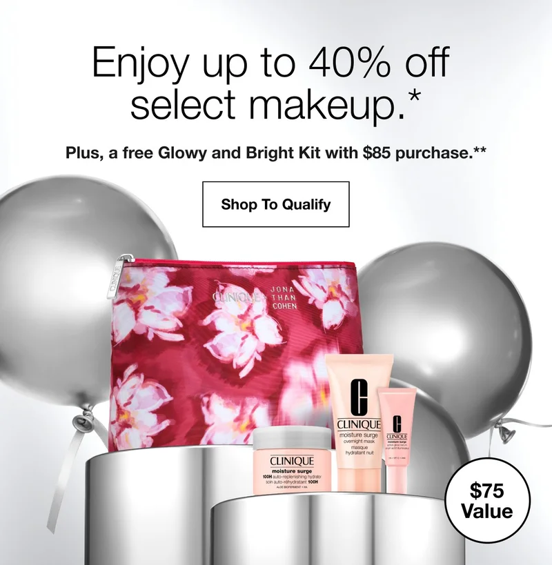 Up to 40% off select makeup.* Shop Makeup Get ready with our 100% dermatologist tested makeup. Our eye makeup is ophthalmologist tested, and safe for sensitive eyes + contact lens wearers. Priced as marked. Exclusions apply. Shop Makeup