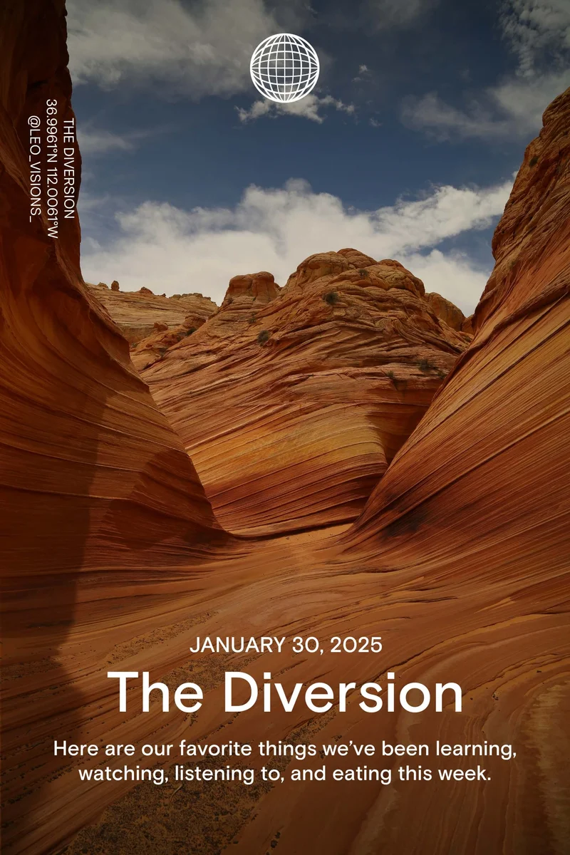 Western Rise: January 30, 2025 - The Diversion - Here are our favorite things we’ve been learning, watching, listening to, and eating this week.Western Rise: July 11, 2024 - The Diversion - Here are our favorite things we’ve been learning, watching, listening to, and eating this week