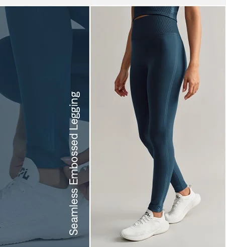 Seamless Embossed Legging