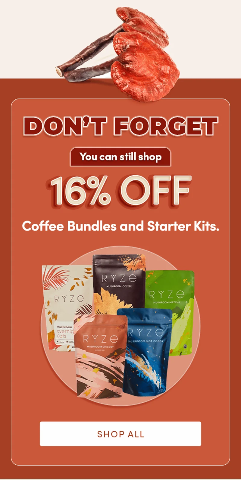 Don't forget | 16% off Coffee Bundles and Starter Kits. | Shop All