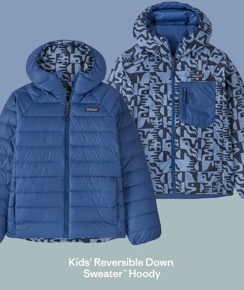 Kids’ Reversible Down Sweater Hoody