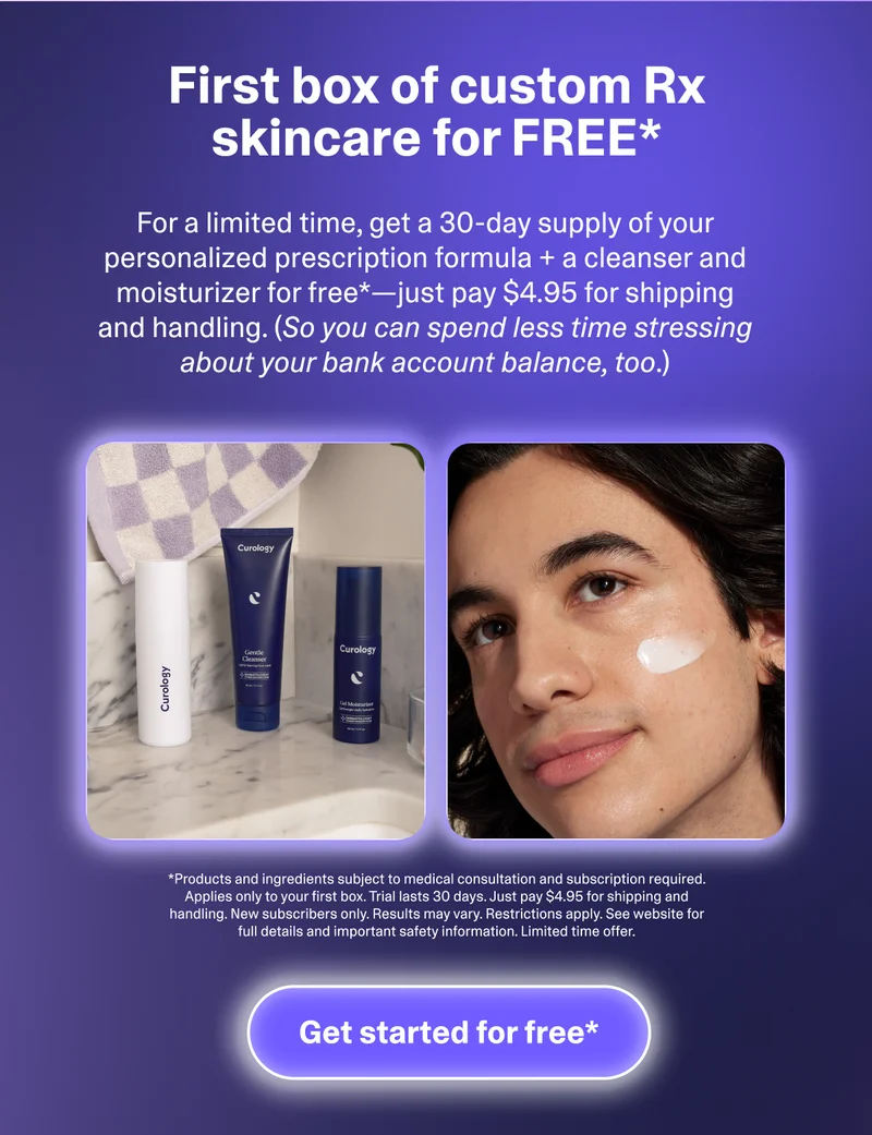 First box of custom Rx skincare for FREE