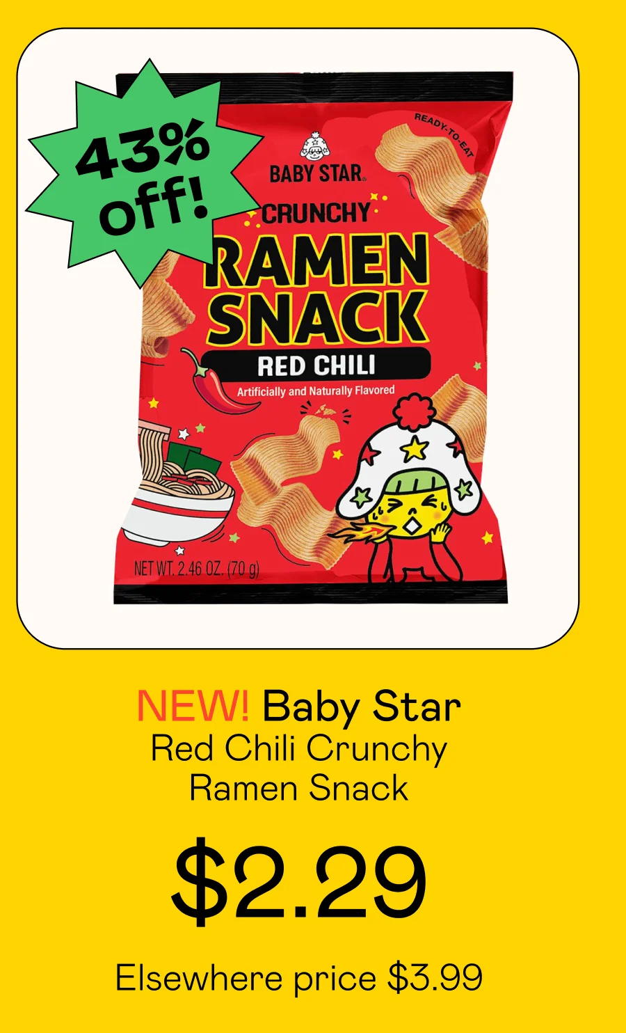 Red Chili Crunchy Ramen Snack