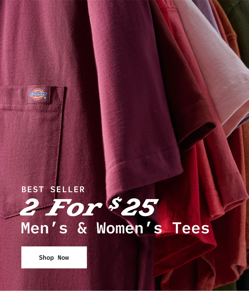 Best Seller 2 for $25 Men’s and Women’s Tees. Shop Now.
