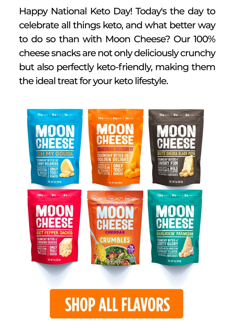 Moon Cheese | We're just bursting to say a big, cheesy thank you to all of you! Your support for our 100% Real Cheese snacks has been nothing short of grate... I mean great!