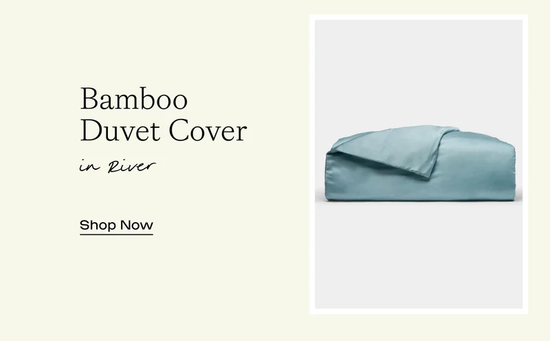 Bamboo Duvet Cover in River - Shop Now