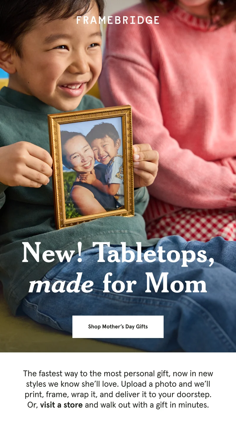 New! Tabletops, made for Mom