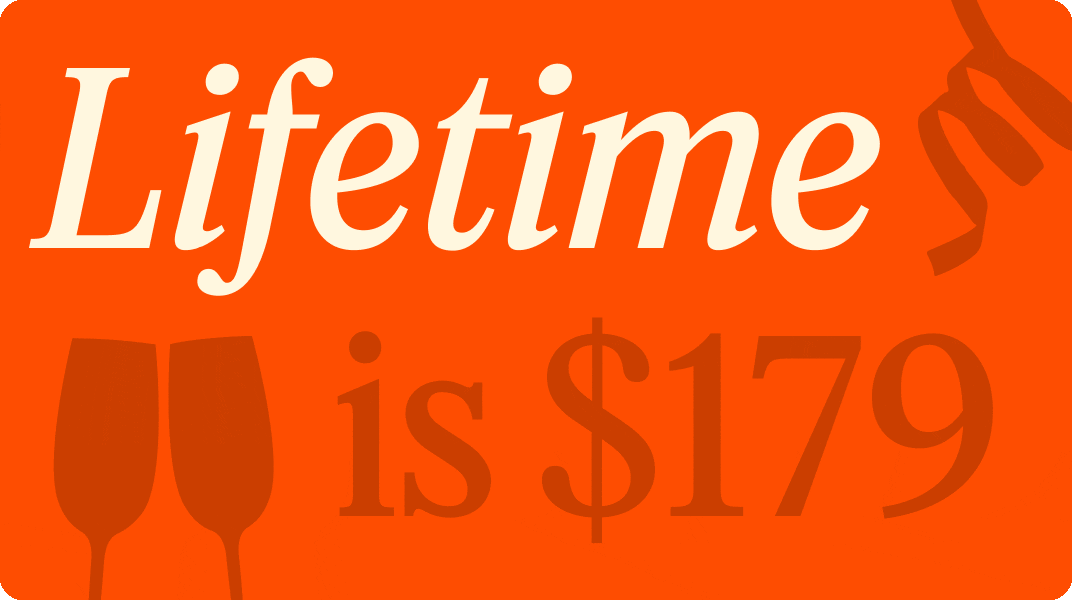 Lifetime is $179