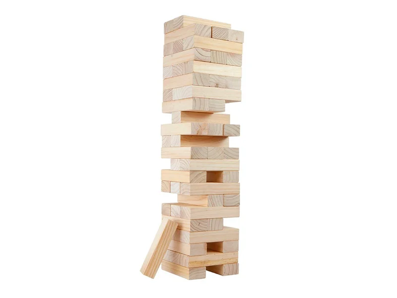 Pure Outdoor&nbsp;Giant Tumbling Tower Game, 56pcs