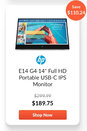 HP E14 G4 14inches Full HD Portable USB-C IPS Monitor