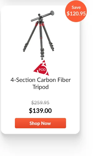 3Pod 4-Section Carbon Fiber Tripod