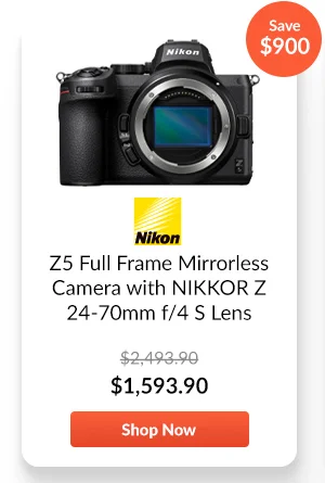 Nikon Z5 Full Frame Mirrorless Camera with NIKKOR Z 24-70mm f/4 S Lens