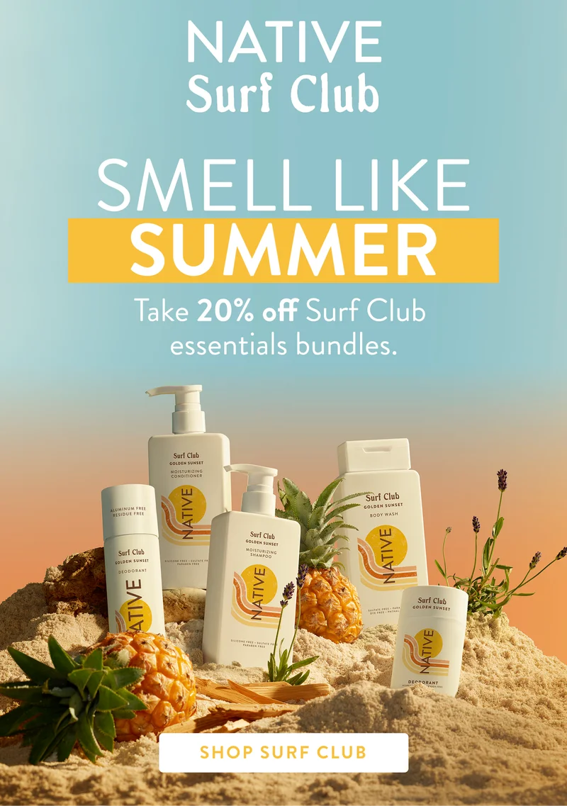 Native Surf Club. Smell like summer. Take 20% Off surf club essentials bundles. Shop surf club