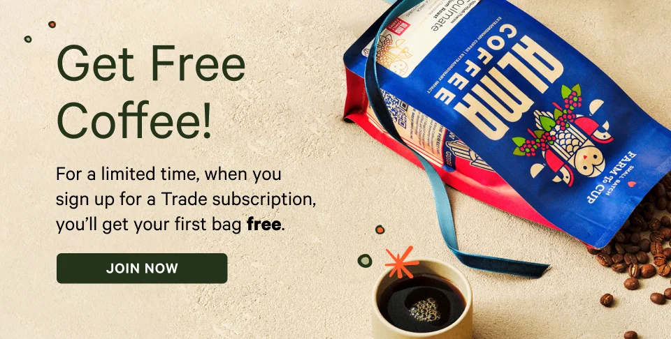 Join Trade and get free coffee!