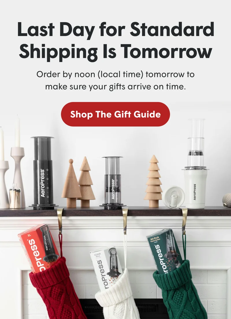 Last day for standard shipping is tomorrow