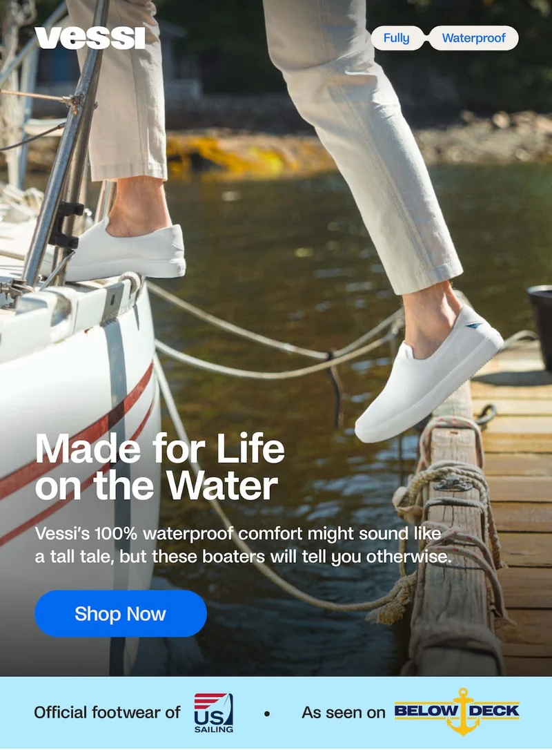 100% Waterproof even on the water.