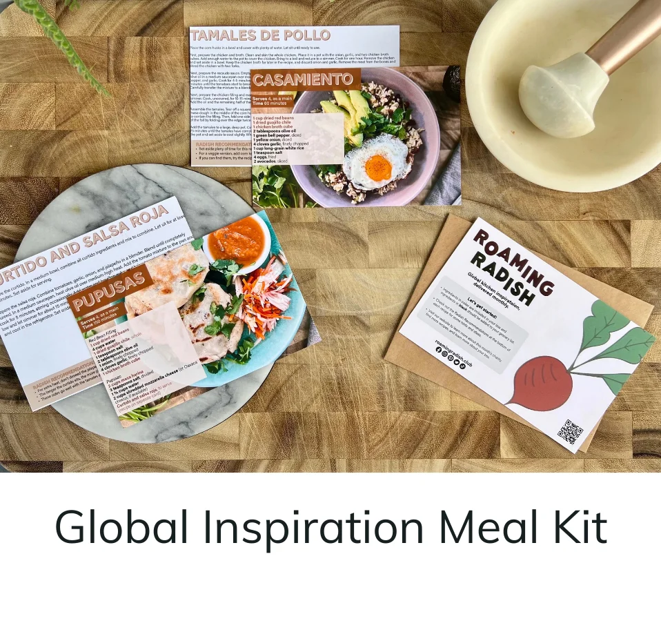 Global Kitchen Inspiration Meal Kit Box • Roaming Radish
