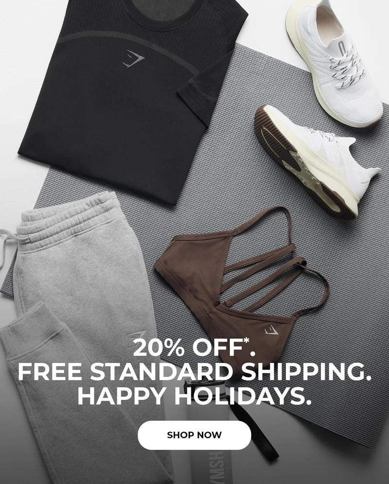 20% OFF*. FREE STANDARD SHIPPING. HAPPY HOLIDAYS.
