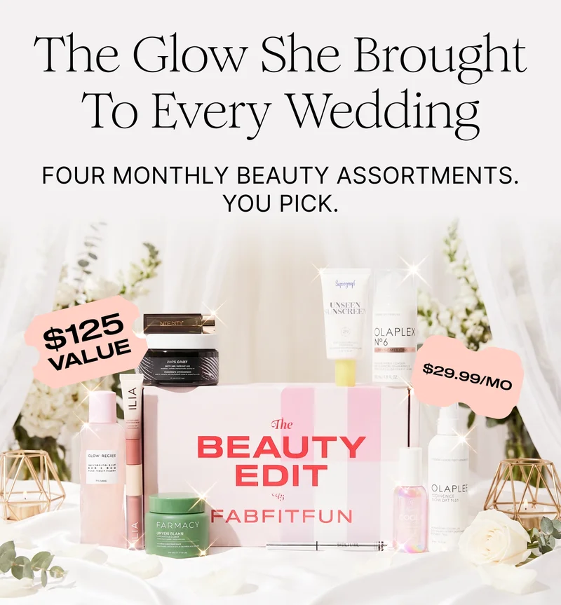 The Glow She Brought To Every Wedding | Four Beauty Assortments Monthly. You Pick.