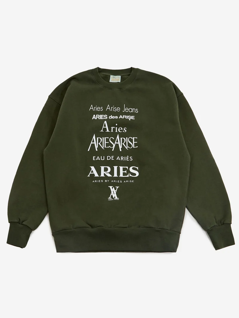 Image of Aries Perfume Sweatshirt - Forest Green