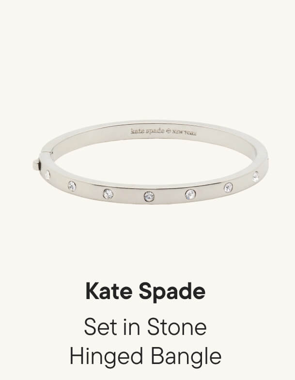 Set Stone Hinged Bangle