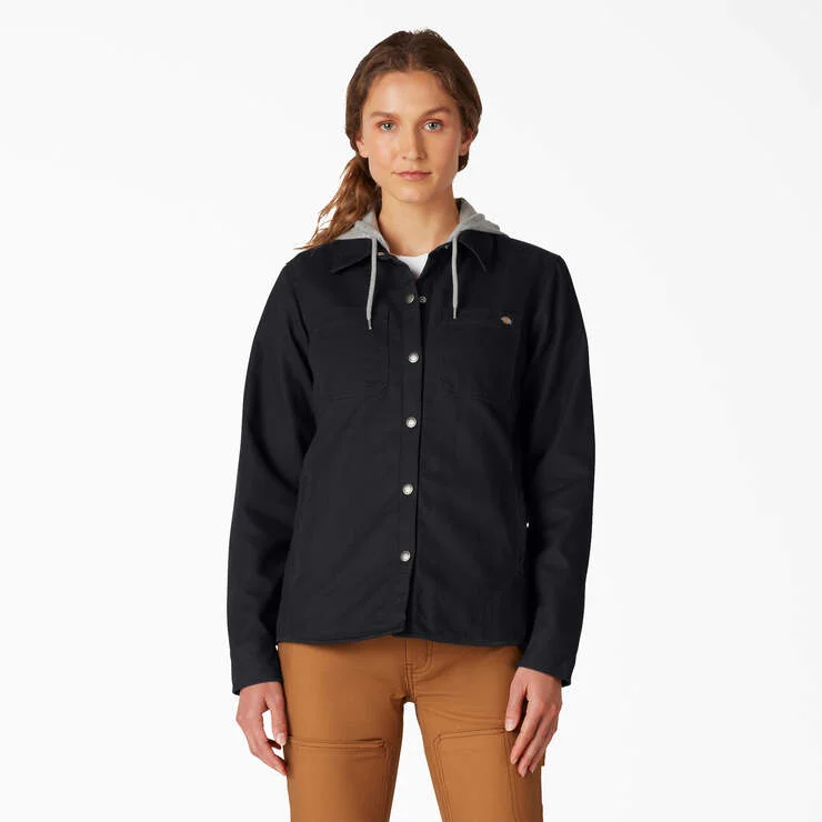 Women’s Duck Hooded Shirt Jacket