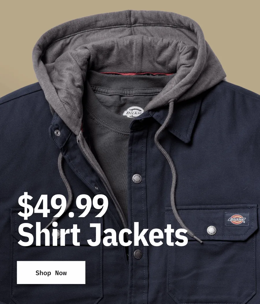 $49.99 Shirt Jackets. Shop Now.