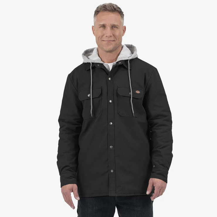 Duck Hooded Shirt Jacket