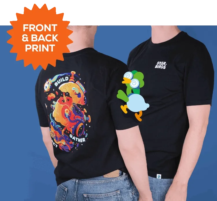 Stella loves the t-shirt with its Front & Back Print!
