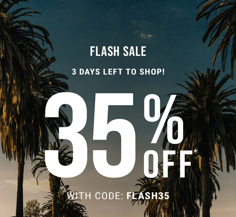 Flash Sale Starts Now! 5 Days Only. 35% Off With Code: discount code