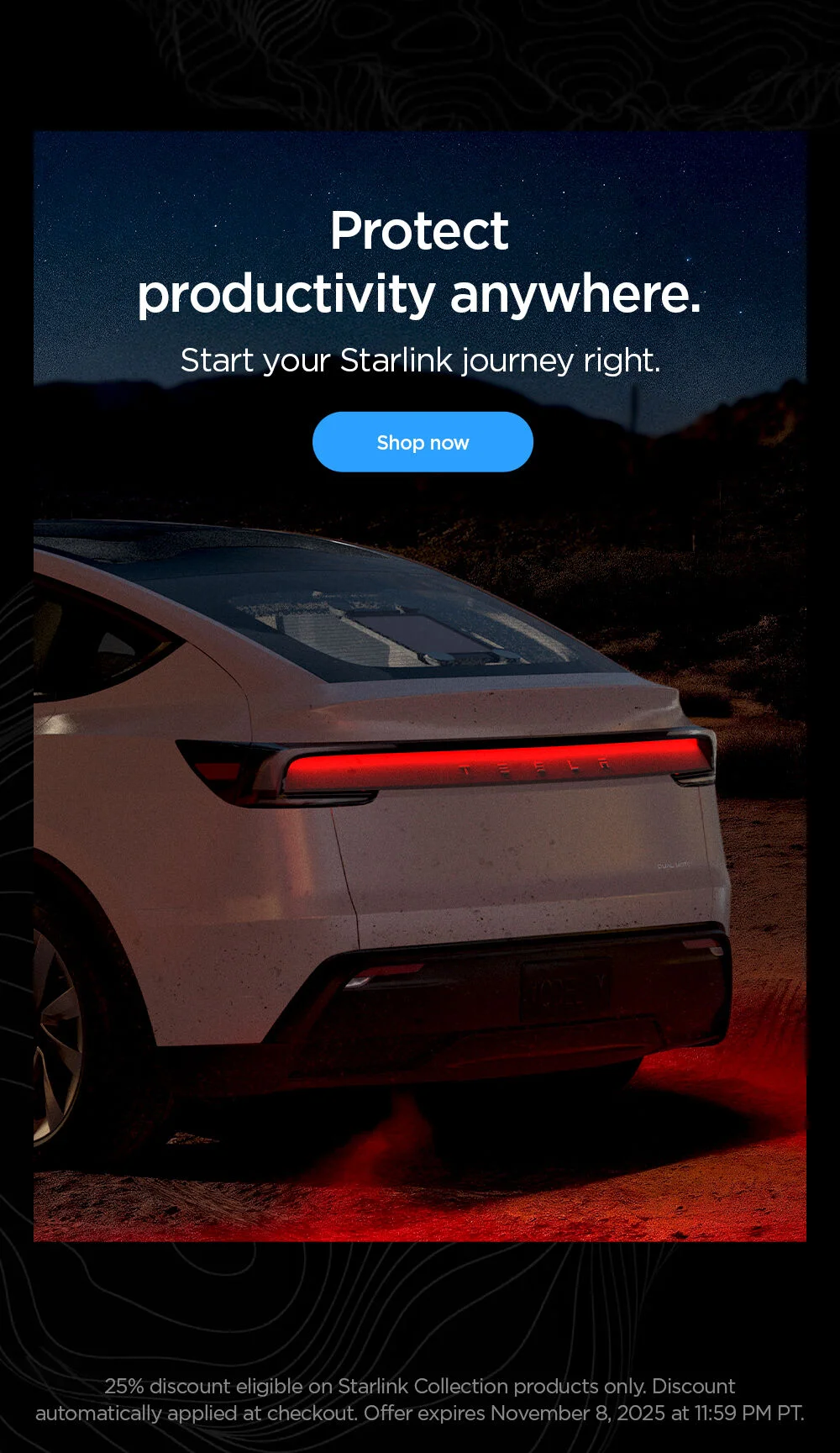 Protect productivity anywhere. Start your Starlink journey right. Shop the Starlink Collection.